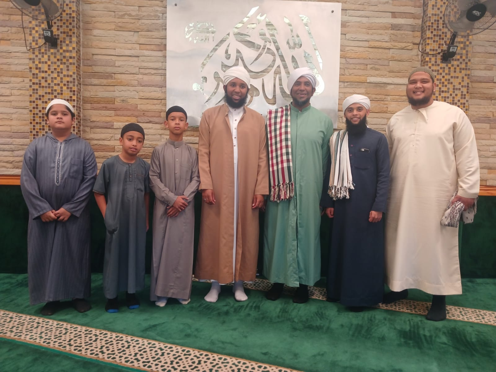 DailyDawahs students and community members gathered together inside a masjid in Cape Town